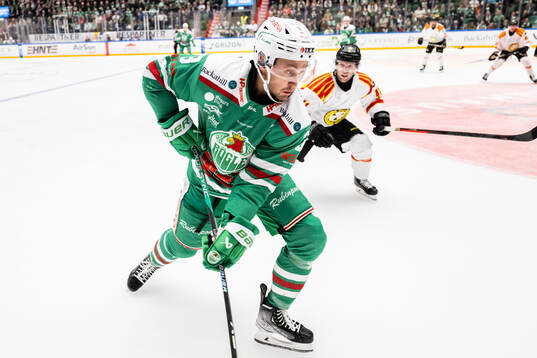 Rögles Michael Kapla och Brynäs Greg Scott