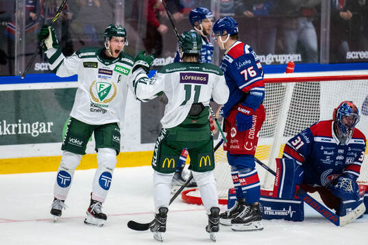 Färjestads Joakim Nygård jublar