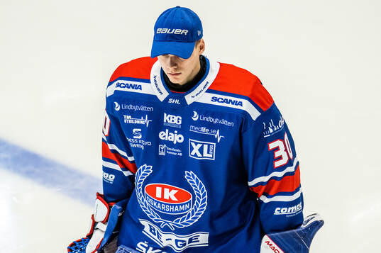 Oskarshamns målvakt Algot Persson