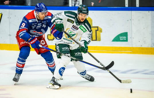 Oskarshamns Ahti Oksanen och Färjestads Theodor Lennström