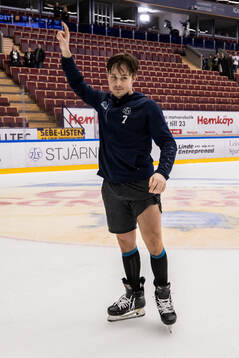 Leksands Marcus Karlberg jublar