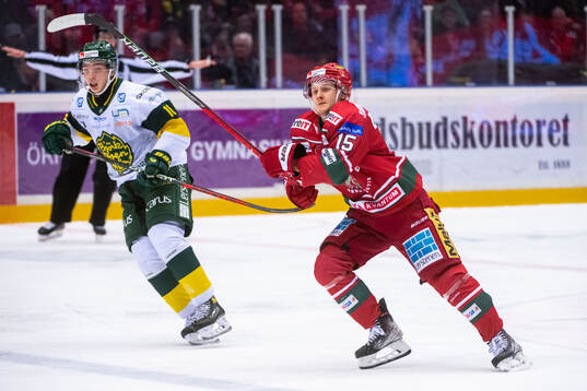 Björklövens Oliver Johansson och Modos Filip Svenningsson