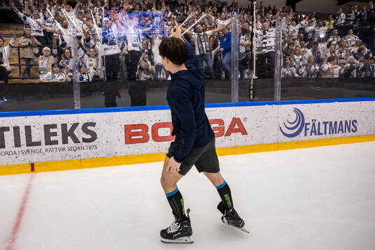 Leksands Marcus Karlberg jublar