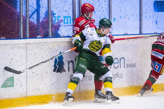 Björklövens Viljami Juusola och Modos Oscar Pettersson