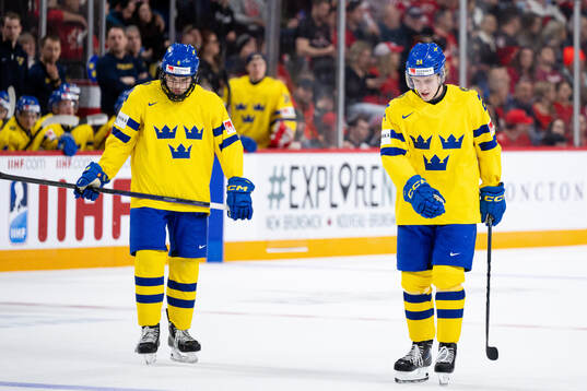 Axel Sandin-Pellikka and Jonathan Lekkerimäki of Sweden
