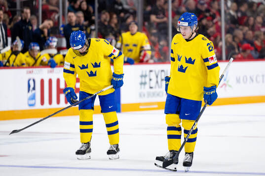 Axel Sandin-Pellikka and Jonathan Lekkerimäki of Sweden