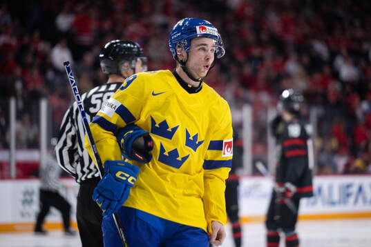 Isak Rosén of Sweden looks dejected