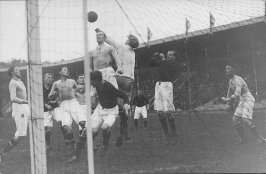 Fotboll, Eskilstuna - AIK i Svenska Mästerskapen 1923.