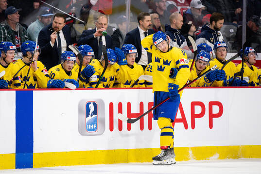 Fabian Lysell of Sweden looks dejected