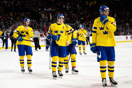 Isak Rosén , Liam Öhgren and William Strömgren of Sweden