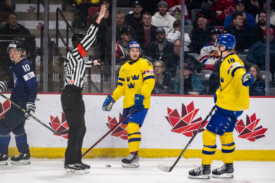Fabian Lysell of Sweden reacts