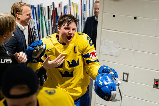 Victor Stjernborg of Sweden celebrates