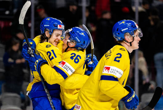 Leo Carlsson, Victor Stjernborg and Elias Pettersson of