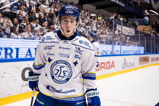 Leksands Arvid Eljas jublar