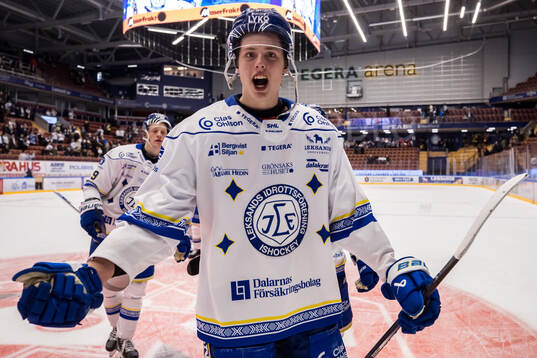 Leksands Anton Johansson jubel