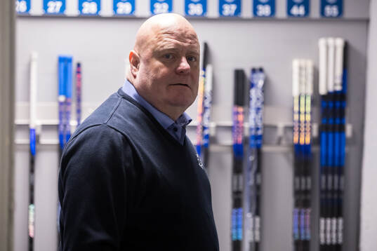 Leksands Christer Siik innan ishockeymatchen i SHL mellan