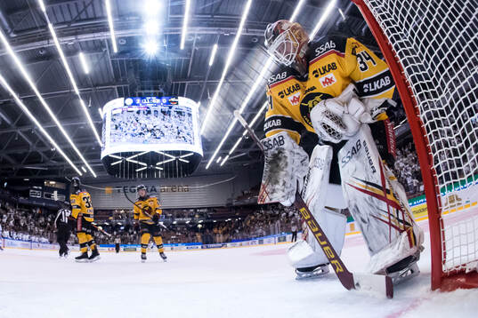Luleås målvakt Joel Lassinantti deppar