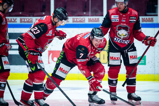 Malmö Redhawks Oliver Lauridsen har ont