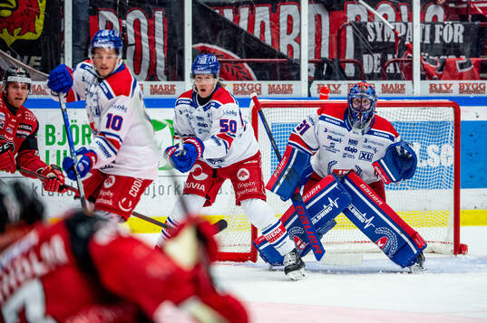 Oskarshamns målvakt Tim Juel i