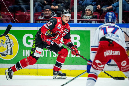 Malmö Redhawks Fredrik Händemark mot Oskarshamns Jonas