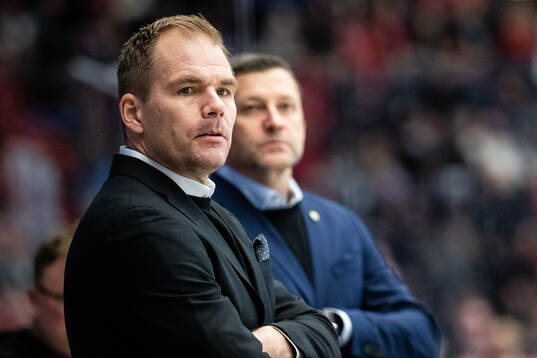 Färjestads huvudtränare Tomas Mitell