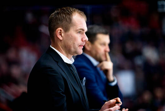 Färjestads huvudtränare Tomas Mitell