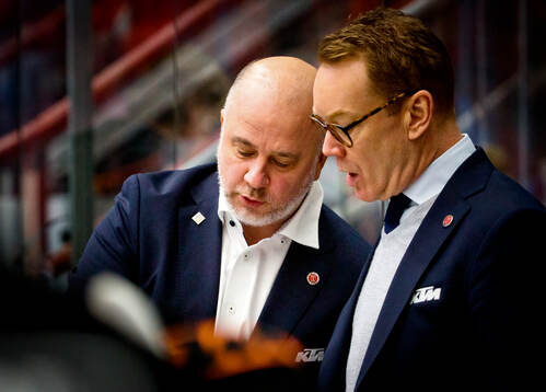 Örebros assisterande tränare Stefan Nyman och tränare