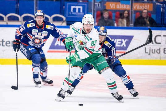 Rögles Riley Sheen och Växjös Kalle Kossila