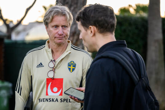team manager Stefan Pettersson of the Swedish national