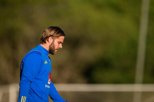 Christoffer Nyman of the Swedish national football team at
