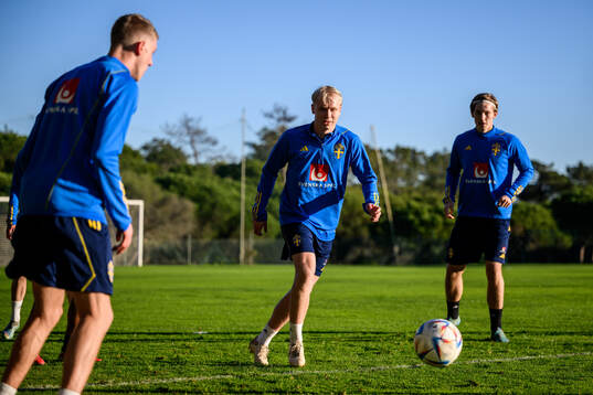 André Boman and Johan Bångsbo of the Swedish national