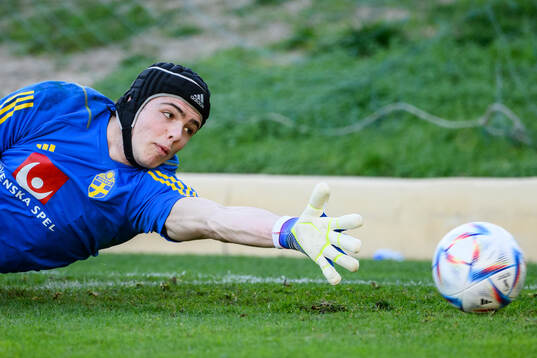 goalkeeper Jacob Widell Zetterström of the Swedish