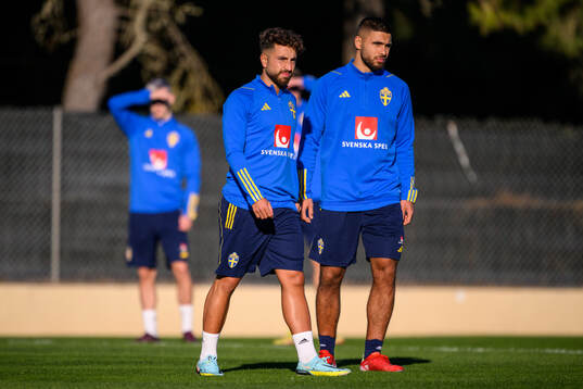 Moustafa Zeidan and Omar Faraj of the Swedish national