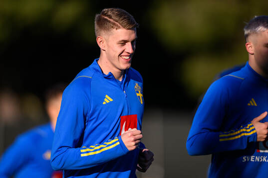 Alexander Bernhardsson of the Swedish national football