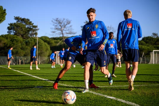 Armin Gigovic of the Swedish national football team at a