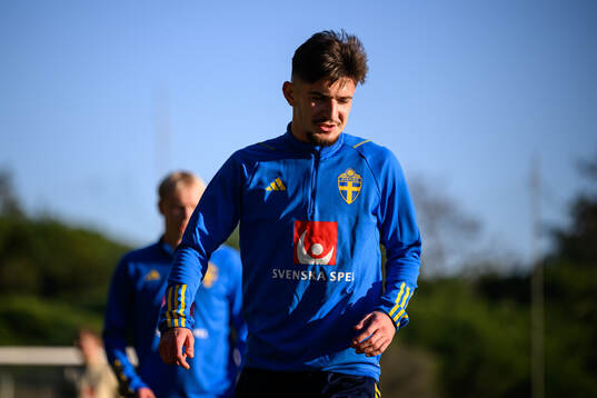 Armin Gigovic of the Swedish national football team at a