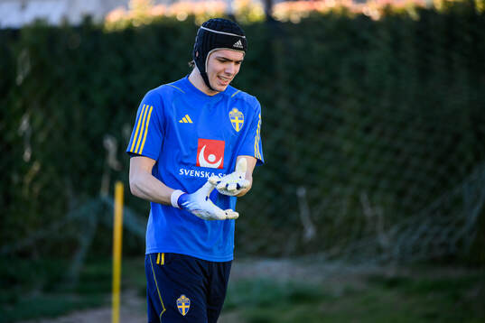 goalkeeper Jacob Widell Zetterström of the Swedish