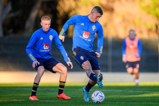 Hugo Larsson and Victor Edvardsen of the Swedish national