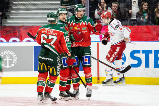 Frölundas Loui Eriksson jublar