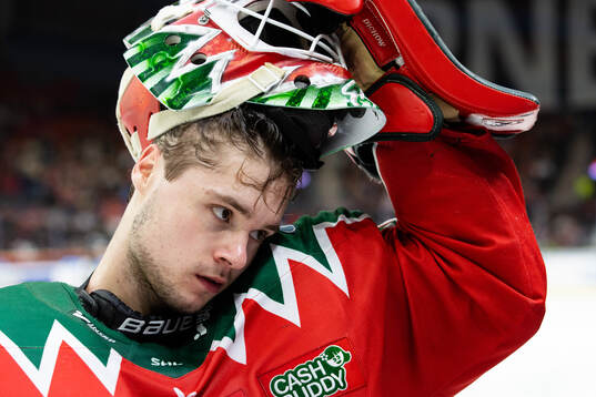 Frölundas målvakt Frederik Dichow