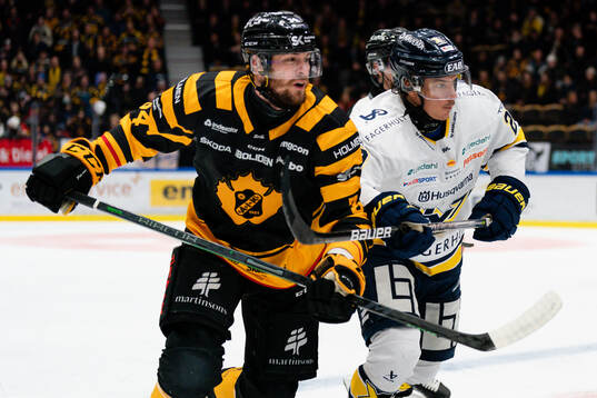 Skellefteås Tom Kühnhackl och HV71s André Petersson