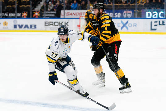 HV71s Herman Hansson och Skellefteås Petter Granberg