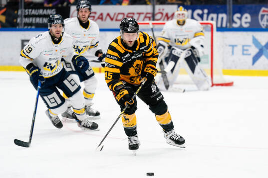 Skellefteås Oscar Möller och HV71s Sam Vigneault
