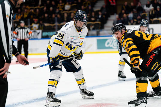 HV71s Oscar Fisker Molgaardoch Skellefteås Jonathan