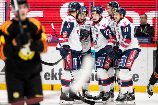 Linköpings Vilmos Gallo jublar