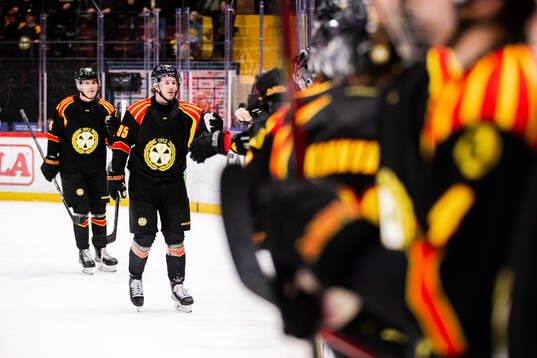 Brynäs Nick Olesen jublar