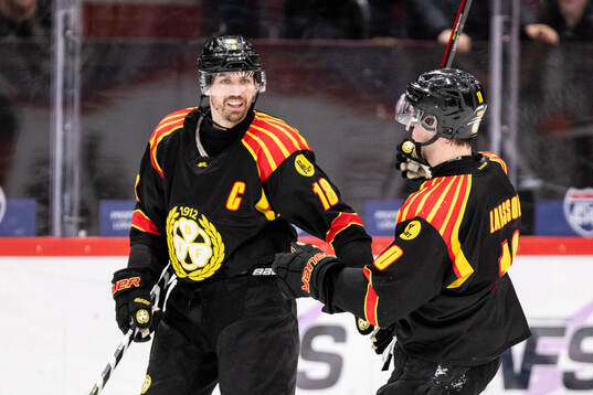 Brynäs Anton Rödin jublar