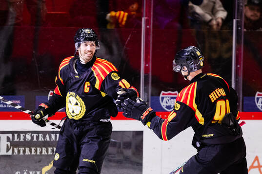 Brynäs Anton Rödin jublar