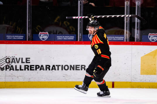 Brynäs Anton Rödin jublar