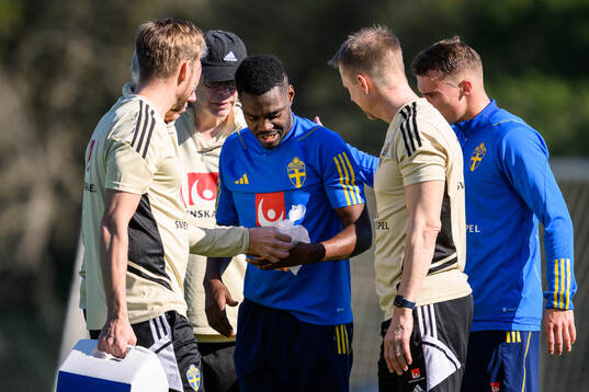 Joel Asoro of the Swedish men's football national team is